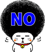 The Seven Afro Cats #1 -Innocent Cat- sticker #9340131