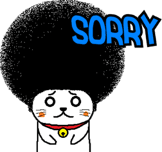 The Seven Afro Cats #1 -Innocent Cat- sticker #9340133