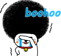 The Seven Afro Cats #1 -Innocent Cat- sticker #9340135