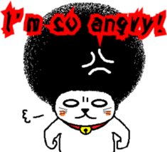 The Seven Afro Cats #1 -Innocent Cat- sticker #9340138