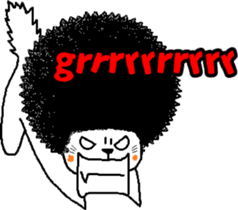 The Seven Afro Cats #1 -Innocent Cat- sticker #9340139