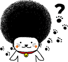 The Seven Afro Cats #1 -Innocent Cat- sticker #9340140