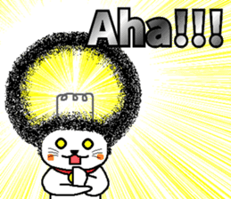 The Seven Afro Cats #1 -Innocent Cat- sticker #9340141