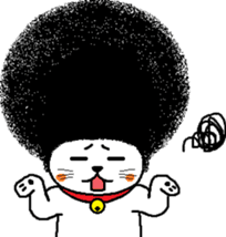 The Seven Afro Cats #1 -Innocent Cat- sticker #9340142
