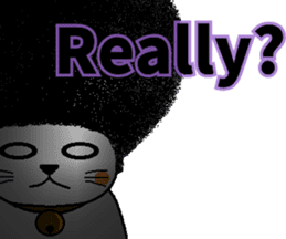 The Seven Afro Cats #1 -Innocent Cat- sticker #9340144