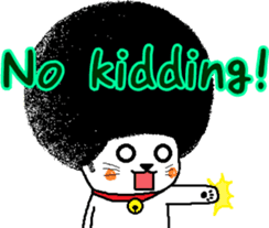 The Seven Afro Cats #1 -Innocent Cat- sticker #9340145