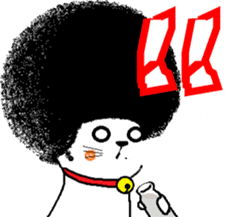 The Seven Afro Cats #1 -Innocent Cat- sticker #9340146