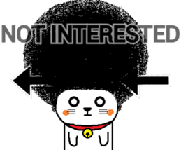 The Seven Afro Cats #1 -Innocent Cat- sticker #9340149
