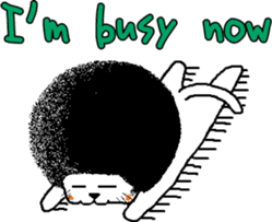 The Seven Afro Cats #1 -Innocent Cat- sticker #9340150