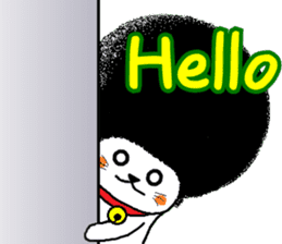 The Seven Afro Cats #1 -Innocent Cat- sticker #9340152