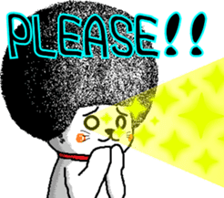 The Seven Afro Cats #1 -Innocent Cat- sticker #9340153