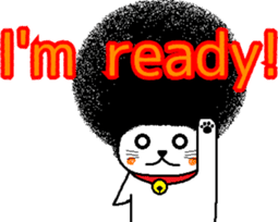 The Seven Afro Cats #1 -Innocent Cat- sticker #9340156