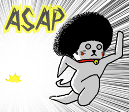The Seven Afro Cats #1 -Innocent Cat- sticker #9340157