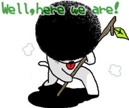 The Seven Afro Cats #1 -Innocent Cat- sticker #9340158