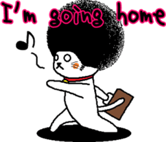 The Seven Afro Cats #1 -Innocent Cat- sticker #9340159