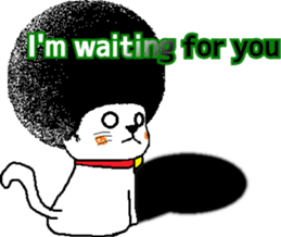 The Seven Afro Cats #1 -Innocent Cat- sticker #9340160