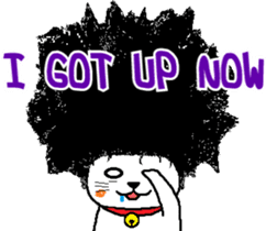 The Seven Afro Cats #1 -Innocent Cat- sticker #9340161