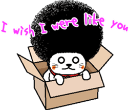The Seven Afro Cats #1 -Innocent Cat- sticker #9340163