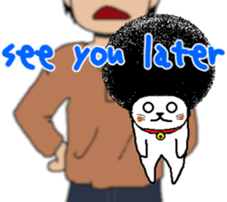 The Seven Afro Cats #1 -Innocent Cat- sticker #9340164