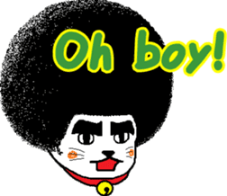 The Seven Afro Cats #1 -Innocent Cat- sticker #9340166