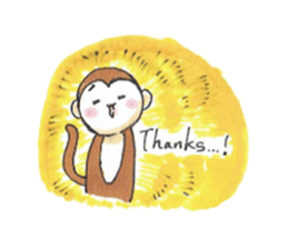 Monkeys year go! go! sticker #9340252