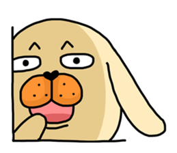 I'm cutie rabbit than dogs part II sticker #9340491