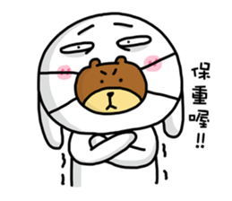 I'm cutie rabbit than dogs part II sticker #9340495