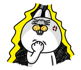 I'm cutie rabbit than dogs part II sticker #9340511