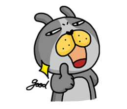 I'm cutie rabbit than dogs part II sticker #9340516