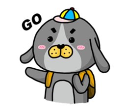 I'm cutie rabbit than dogs part II sticker #9340519
