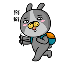 I'm cutie rabbit than dogs part II sticker #9340521