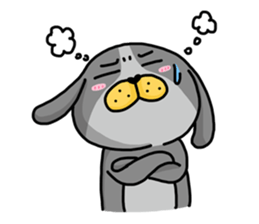 I'm cutie rabbit than dogs part II sticker #9340522