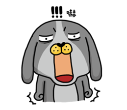 I'm cutie rabbit than dogs part II sticker #9340523