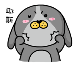 I'm cutie rabbit than dogs part II sticker #9340524