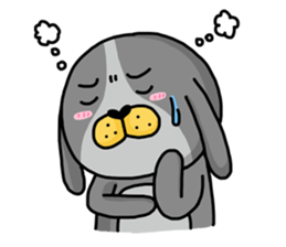 I'm cutie rabbit than dogs part II sticker #9340526