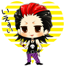 we four,pank rockers~greeting~ sticker #9341248