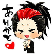 we four,pank rockers~greeting~ sticker #9341256