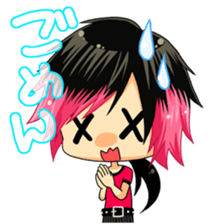 we four,pank rockers~greeting~ sticker #9341257