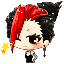 we four,pank rockers~greeting~ sticker #9341284