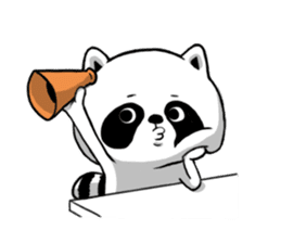 BonBon Raccoon life sticker #9341497