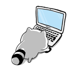 BonBon Raccoon life sticker #9341520