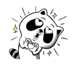 BonBon Raccoon life sticker #9341521