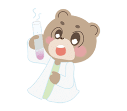 Working cute bear sticker #9342422