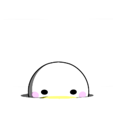 Lovely White BIRDY 2 sticker #9343240