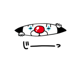 the Clan of the clown dog sticker #9343568