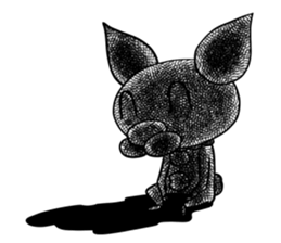 the Clan of the clown dog sticker #9343579