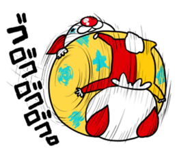 the Clan of the clown dog sticker #9343589