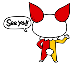 the Clan of the clown dog sticker #9343604