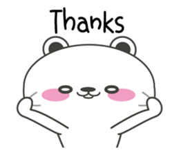 Polar bear carrot and stick3(Eng) sticker #9343648