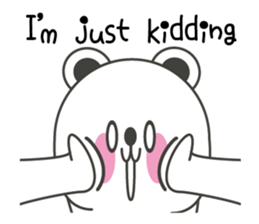 Polar bear carrot and stick3(Eng) sticker #9343649